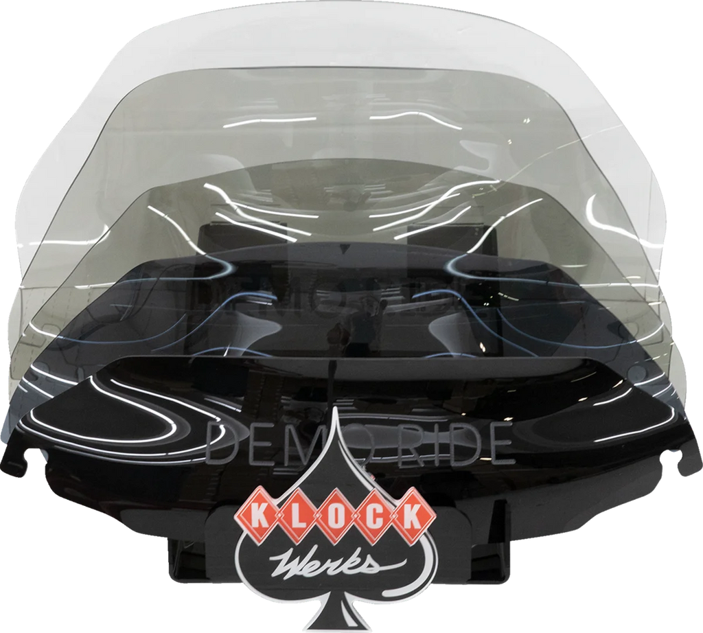 Klock Werks Flare Windshield Display with Flyer - FLR KWW-01-561 - Side View