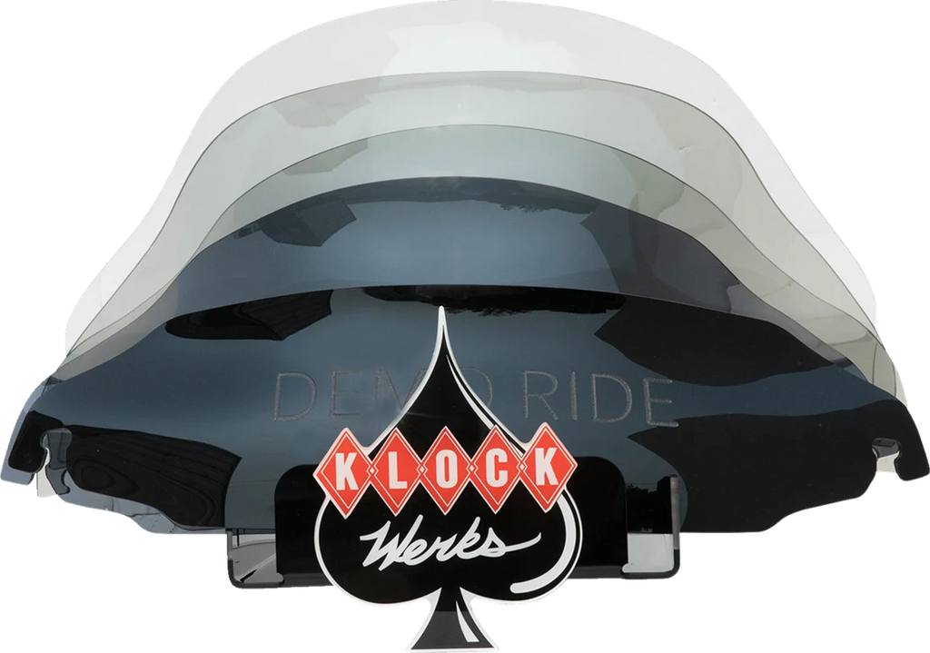 Klock Werks Flare Windshield Display with Flyer - FLR KWW-01-561 - Back View