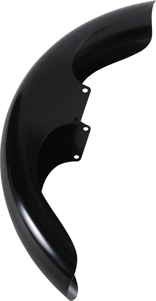 Klock Werks Front Fender - Klub - Black - 19" KWF-03-0004 - Side View