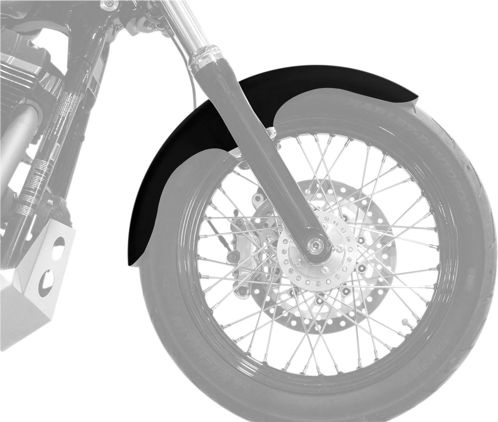 Klock Werks Front Fender - Klub - Black - 19" KWF-03-0004 - Back View