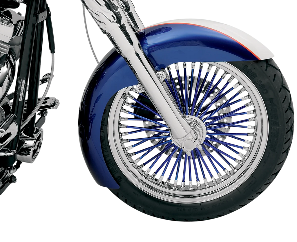 Klock Werks Front Fender - Level - Black - 19" KWF-03-0001 - Back View