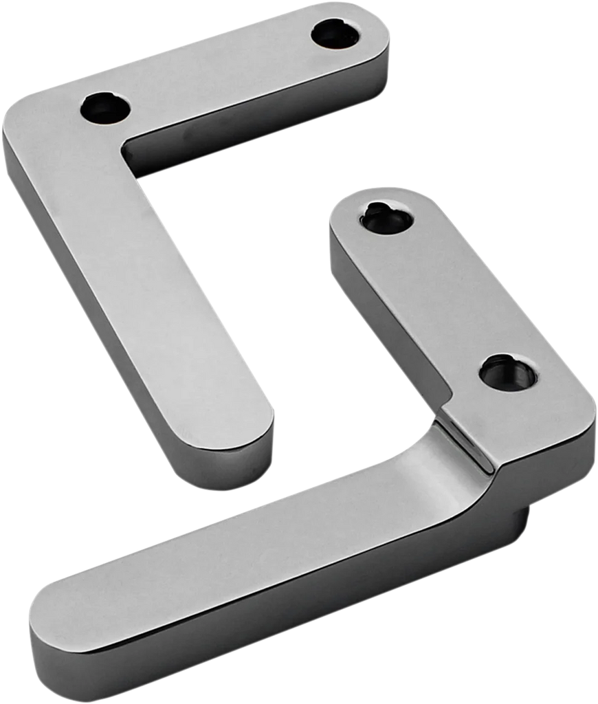 Klock Werks Front Fender Mounting Blocks - Satin KWFS-02-0410-C - Main Product View