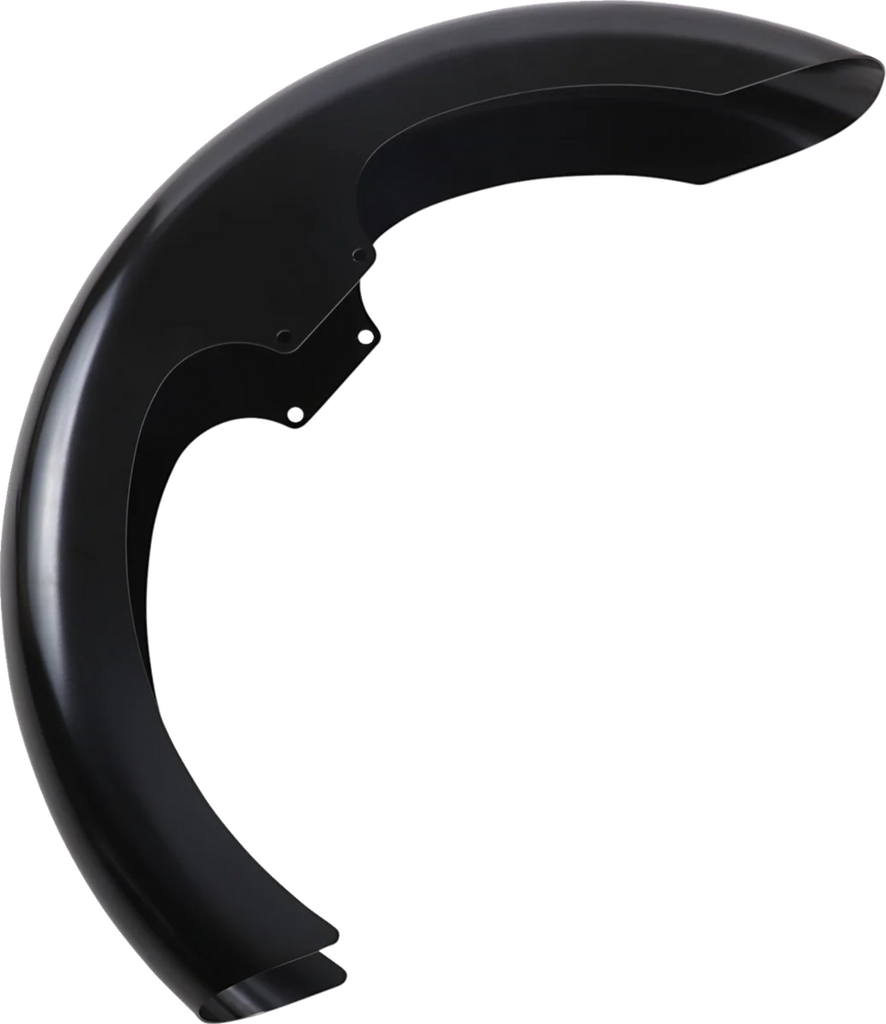 Klock Werks Front Fender - Slicer - Black - 19" KWF-03-0003 - Side View