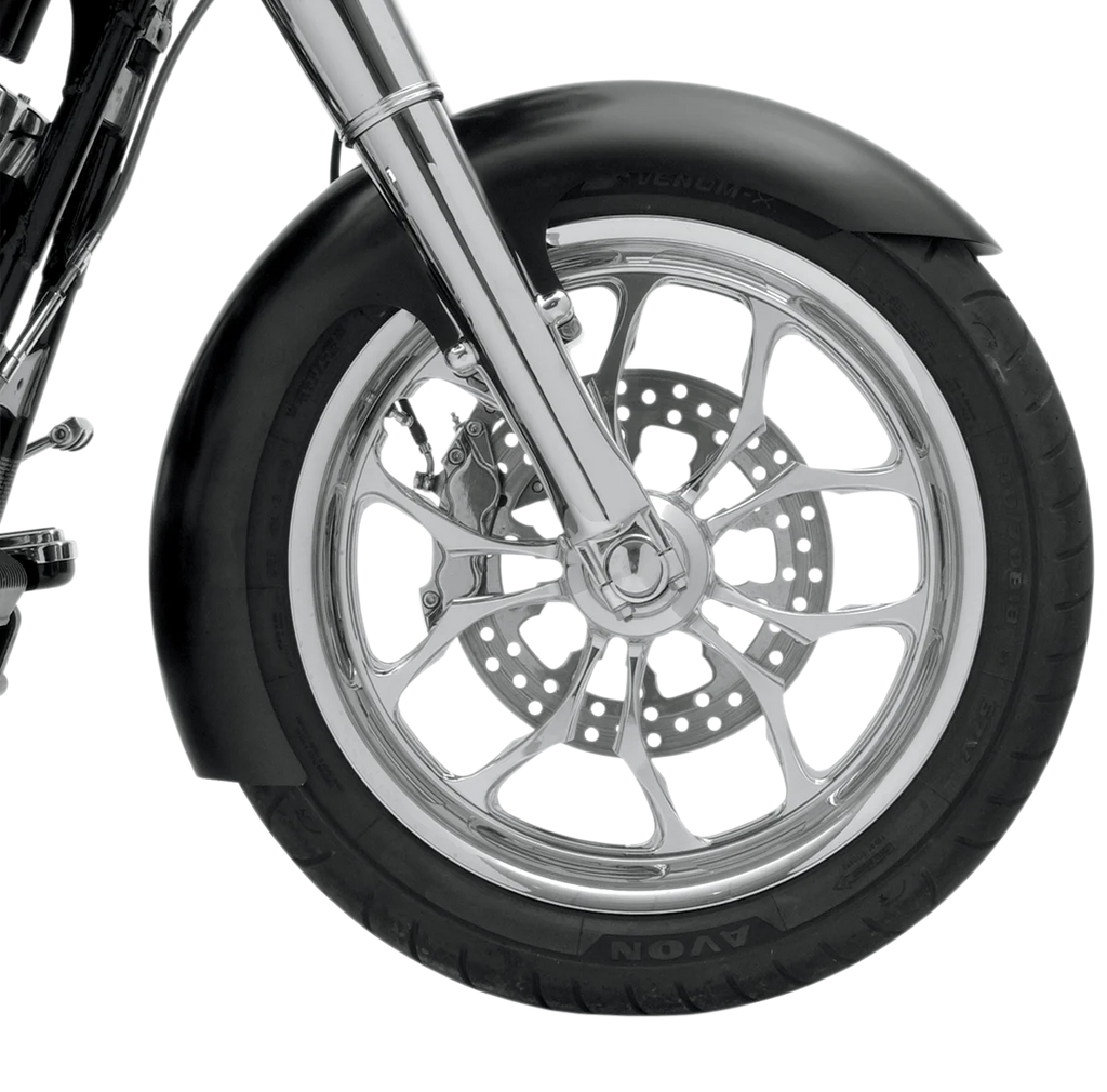 Klock Werks Front Fender - Slicer - Black - 21" KWF-02-0003 - Back View