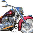 Load image into Gallery viewer, Klock Werks Front Fender - Steel - Indian/Chief - 16"-19" KWF-04-0400 - Side View