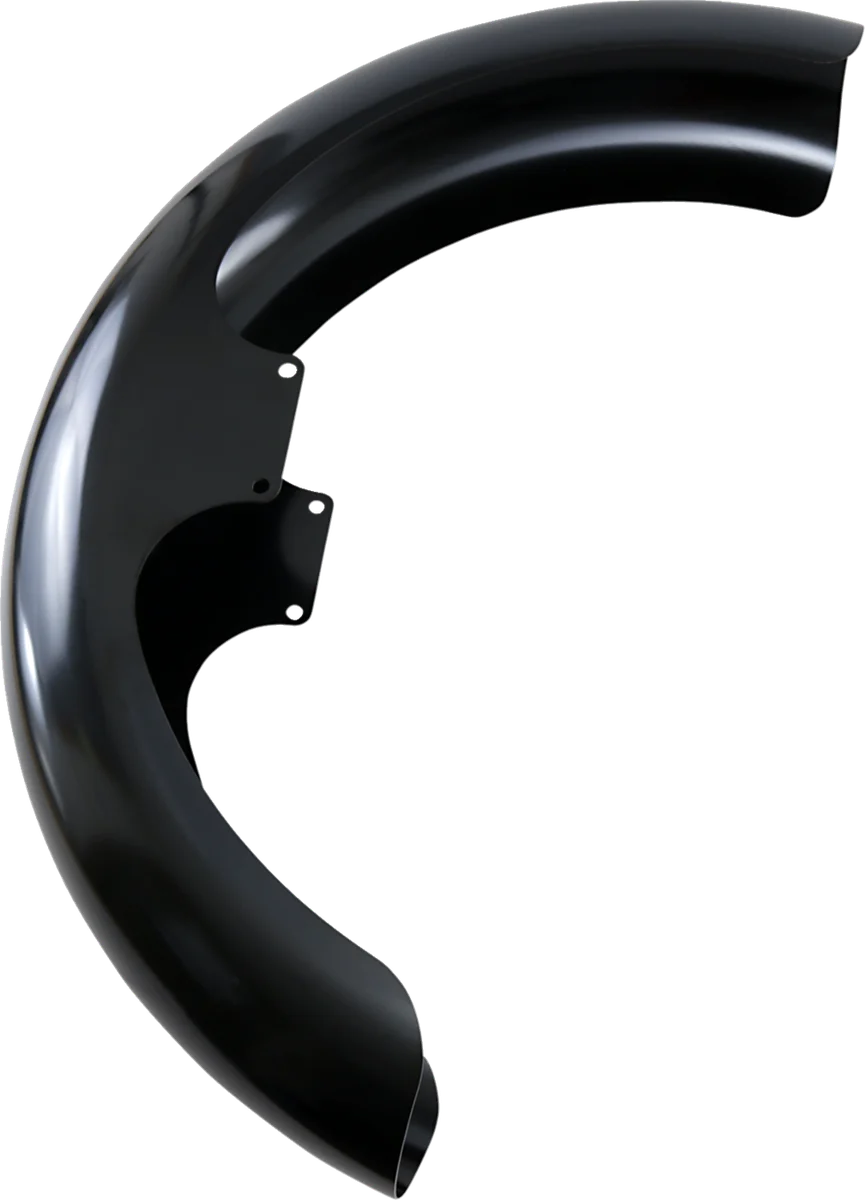 Klock Werks Front Fender - Wrapper - Black - 21" KWF-02-0005 - Back View