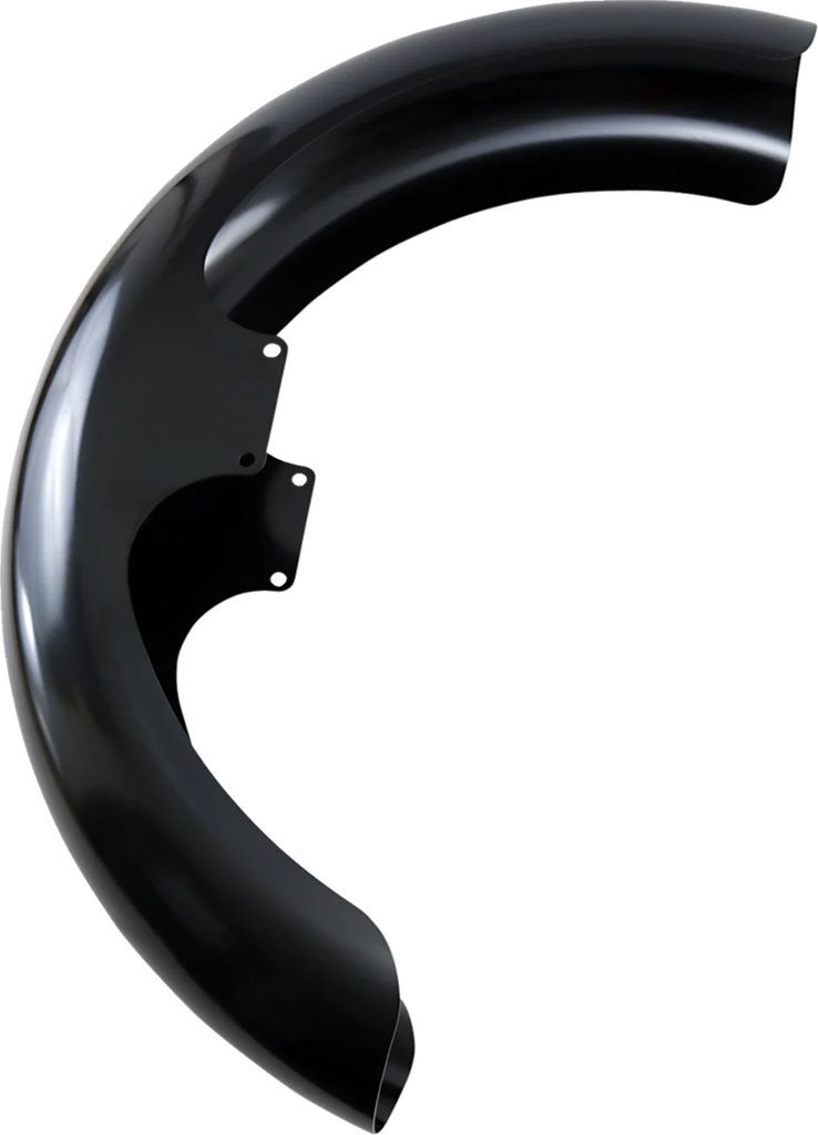 Klock Werks Front Fender - Wrapper - Black - 21" KWF-02-0005 - Back View