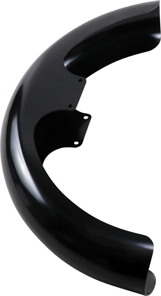 Klock Werks Front Fender - Wrapper - Black - 21" KWF-02-0500S - Side View