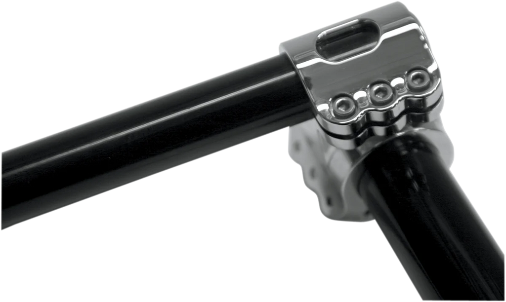 Klock Werks Handlebar - Klip Hanger - 12" - Black/Chrome KWH-04-9011-BC - Installation View