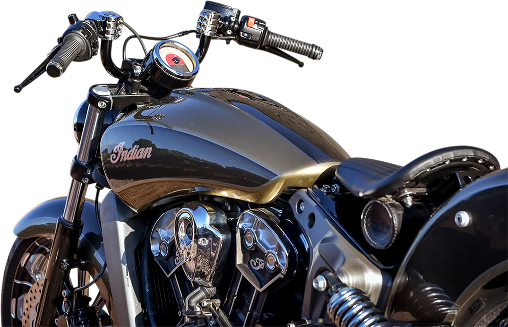 Klock Werks Handlebar - Klip Hanger - 5" - Black/Chrome KWH-04-0348 - Side View