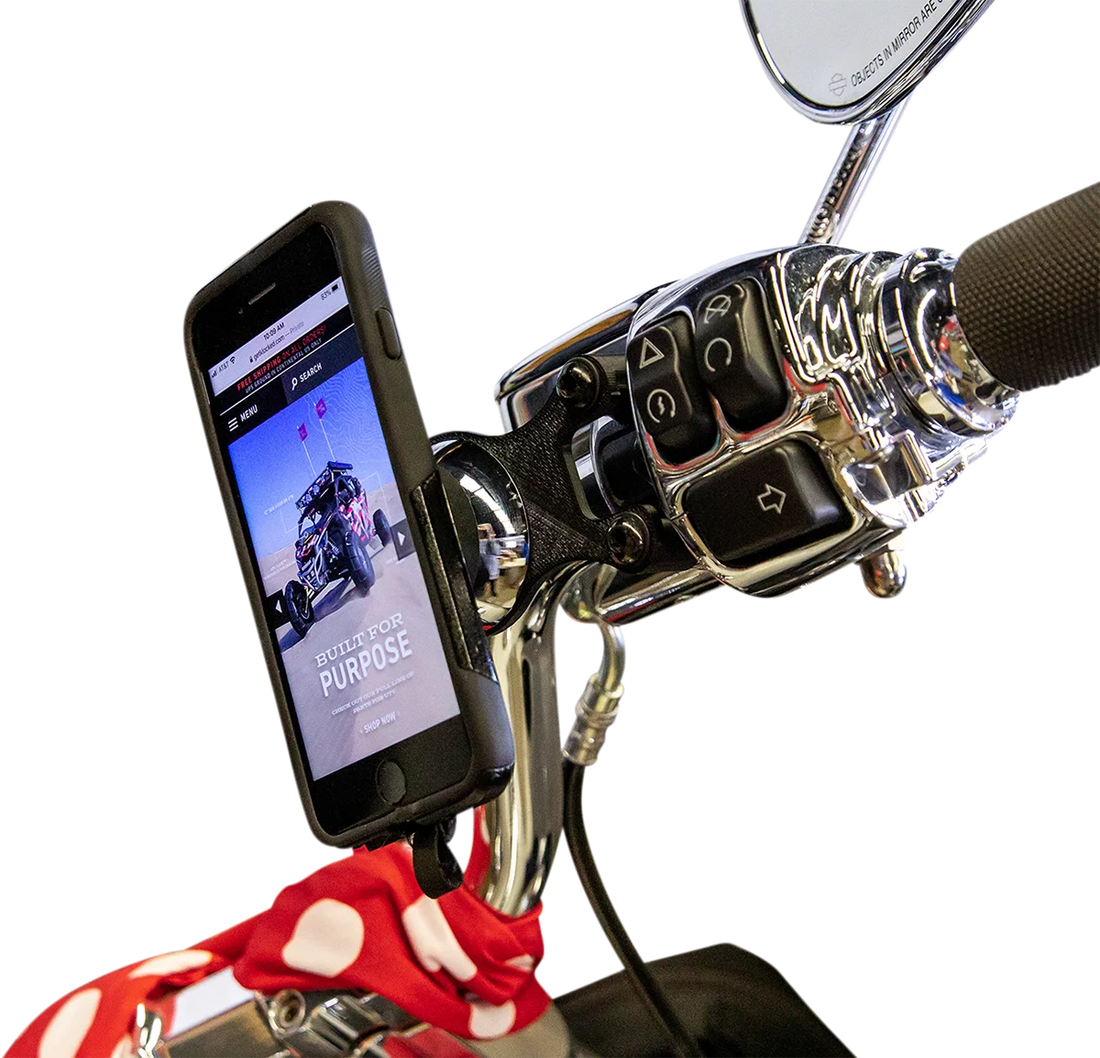 Klock Werks Handlebar Mount - iOmount™ - Black KWD-01-0605-B - Additional View 6