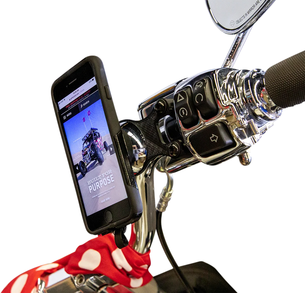 Klock Werks Handlebar Mount - iOmount™ - Black KWD-01-0605-B - Additional View 6