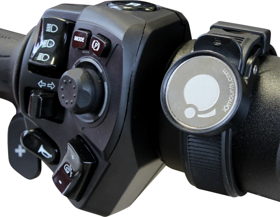 Klock Werks Handlebar Mount - iOmount™ - Nomad XL - Black KWD-NOMADXL - Side View