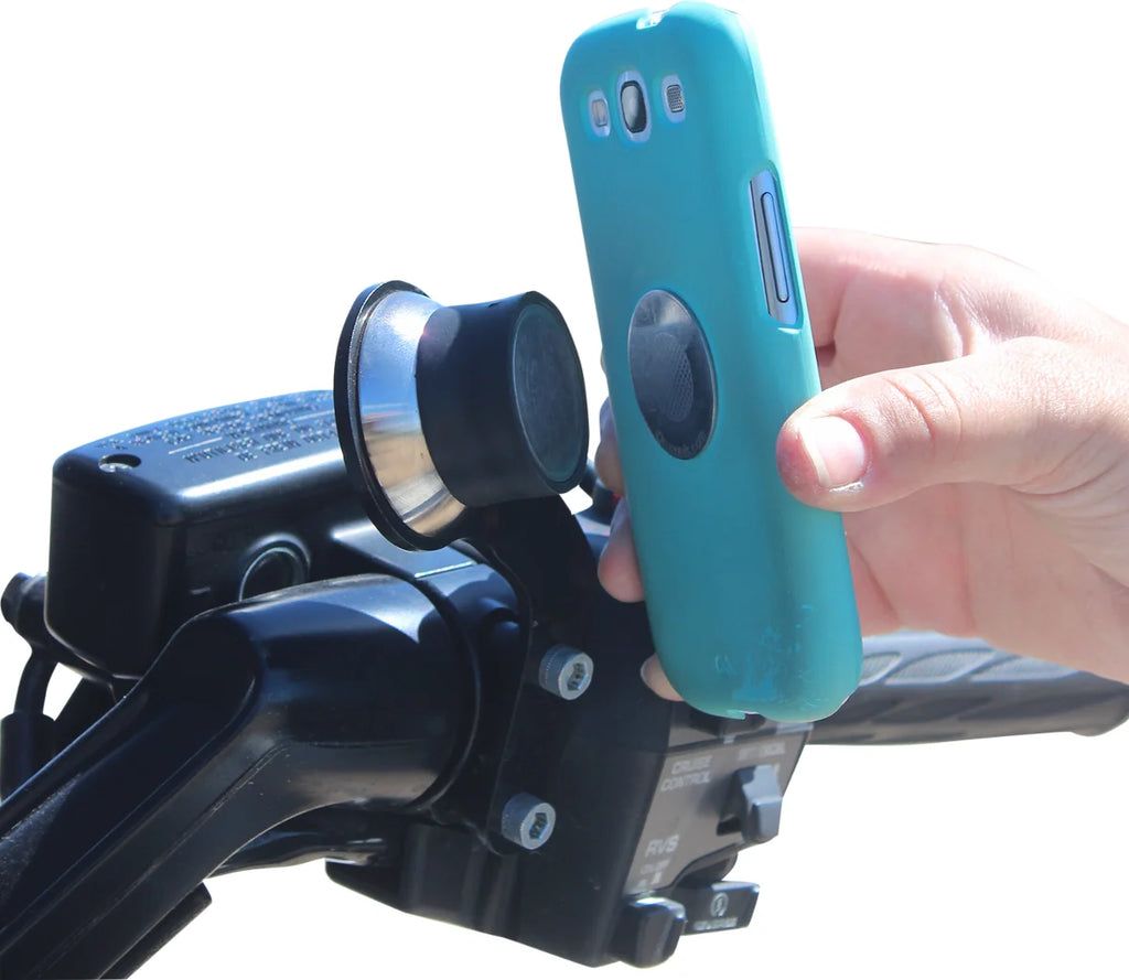 Klock Werks Handlebar Mount - iOmount™ - Right - GL1500 - Black KWD-06-0386 - Side View