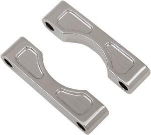 Klock Werks Hugger Front Fender Mounting Blocks - For 16"/17"/18"/19" Wheels - Chrome KWFS-01-0103-C - Main Product View