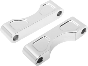 Klock Werks Hugger Front Fender Mounting Blocks - For 16"/17"/18"/19" Wheels - Satin KWFS-01-0103 - Main Product View