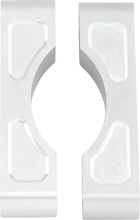 Load image into Gallery viewer, Klock Werks Hugger Front Fender Mounting Blocks - For 16&quot;/17&quot;/18&quot;/19&quot; Wheels - Satin KWFS-01-0103 - Side View