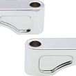 Load image into Gallery viewer, Klock Werks Hugger Front Fender Mounting Blocks - For 21" Wheels - Chrome KWFS-01-0102-C - Main Product View