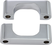 Load image into Gallery viewer, Klock Werks Hugger Front Fender Mounting Blocks - For 21&quot; Wheels - Chrome KWFS-02-0106-C - Main Product View