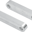 Load image into Gallery viewer, Klock Werks Hugger Front Fender Mounting Blocks - For 21" Wheels - Satin KWFS-02-0104 - Main Product View