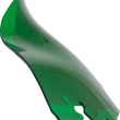 Load image into Gallery viewer, Klock Werks Kolor Flare™ Sport Windshield - 6-1/2" - Green - FLH KWW-01-0685 - Main Product View