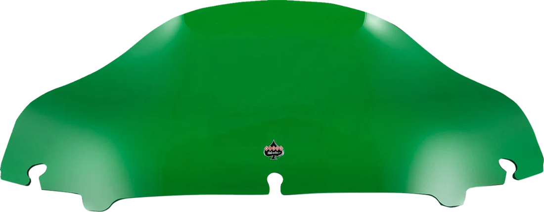 Klock Werks Kolor Flare™ Sport Windshield - 6-1/2" - Green - FLH KWW-01-0685 - Side View