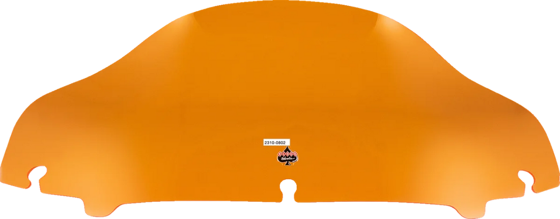 Klock Werks Kolor Flare™ Sport Windshield - 6-1/2" - Orange - FLH KWW-01-0682 - Side View