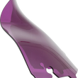 Load image into Gallery viewer, Klock Werks Kolor Flare™ Sport Windshield - 6-1/2" - Purple - FLH KWW-01-0687 - Main Product View