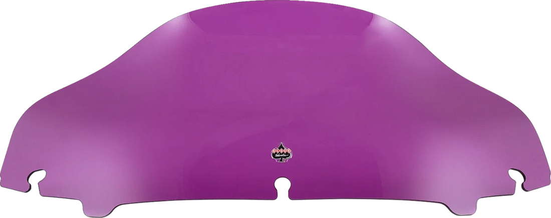 Klock Werks Kolor Flare™ Sport Windshield - 6-1/2" - Purple - FLH KWW-01-0687 - Side View