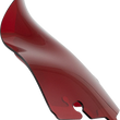 Load image into Gallery viewer, Klock Werks Kolor Flare™ Sport Windshield - 6-1/2" - Red - FLH KWW-01-0684 - Main Product View