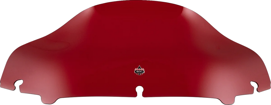 Klock Werks Kolor Flare™ Sport Windshield - 6-1/2" - Red - FLH KWW-01-0684 - Side View