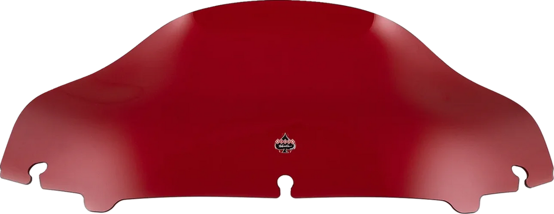 Klock Werks Kolor Flare™ Sport Windshield - 6-1/2" - Red - FLH KWW-01-0684 - Side View
