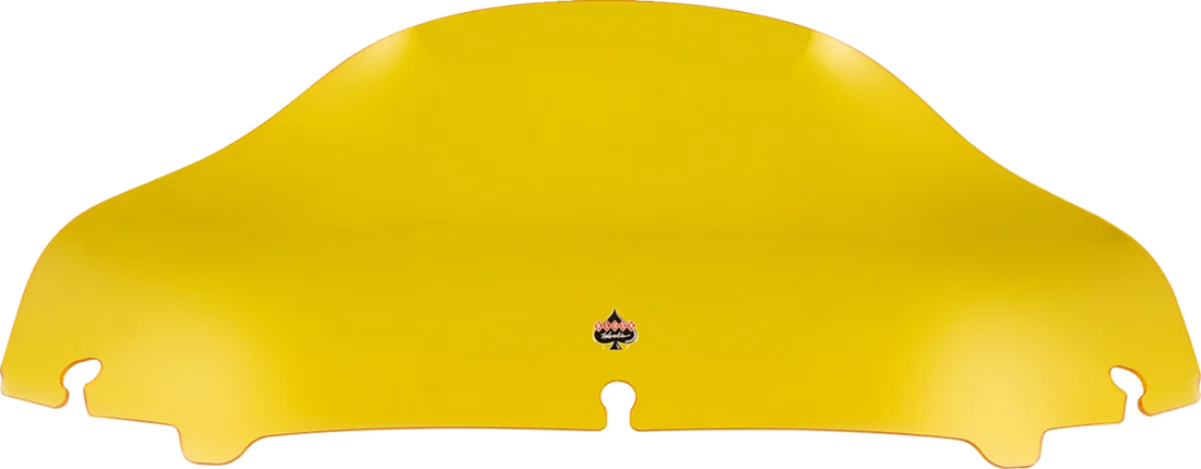 Klock Werks Kolor Flare™ Sport Windshield - 6-1/2" - Yellow - FLH KWW-01-0683 - Side View