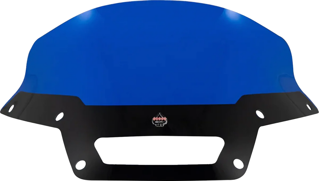 Klock Werks Kolor Flare™ Sport Windshield - 6" - Blue - FXLRST KWW-02-0626 - Side View