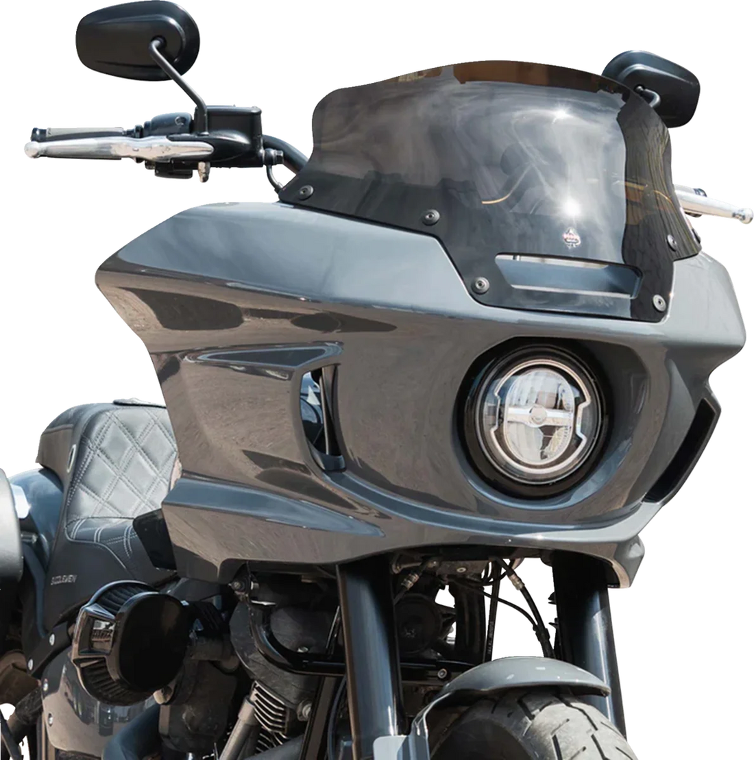 Klock Werks Kolor Flare™ Sport Windshield - 6" - Bronze - FXLRST KWW-02-0628 - Back View