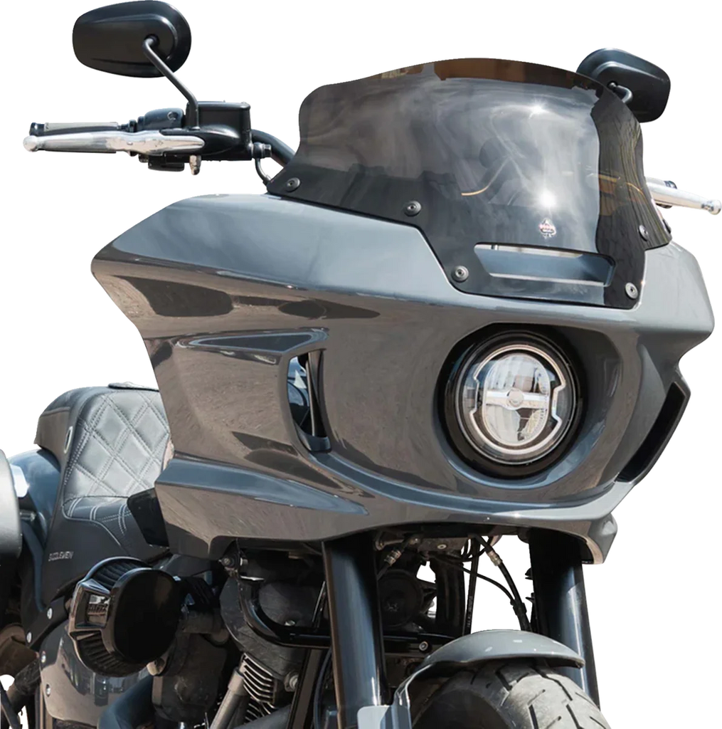 Klock Werks Kolor Flare™ Sport Windshield - 6" - Bronze - FXLRST KWW-02-0628 - Back View