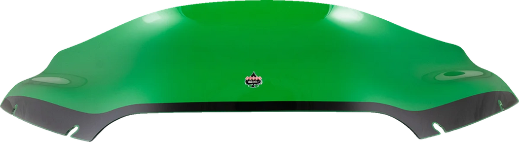 Klock Werks Kolor Flare™ Sport Windshield - 6" - Green - FLTR KWW-01-0664 - Side View
