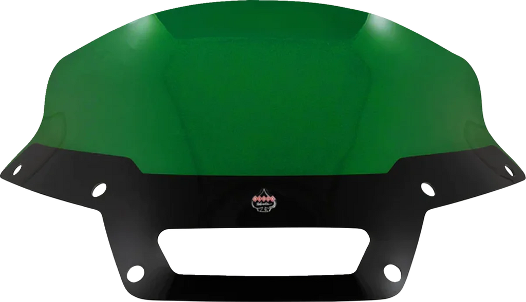 Klock Werks Kolor Flare™ Sport Windshield - 6" - Green - FXLRST KWW-02-0625 - Side View
