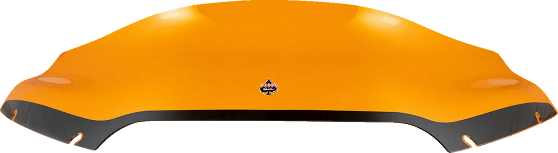 Klock Werks Kolor Flare™ Sport Windshield - 6" - Orange - FLTR KWW-01-0661 - Side View