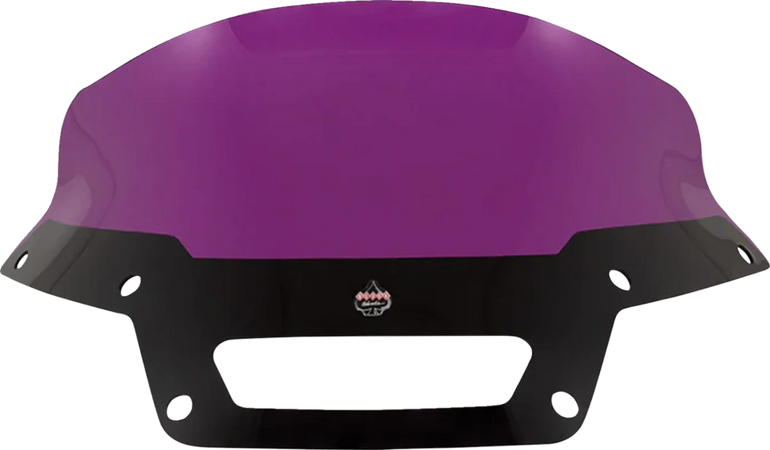 Klock Werks Kolor Flare™ Sport Windshield - 6" - Purple - FXLRST KWW-02-0627 - Side View