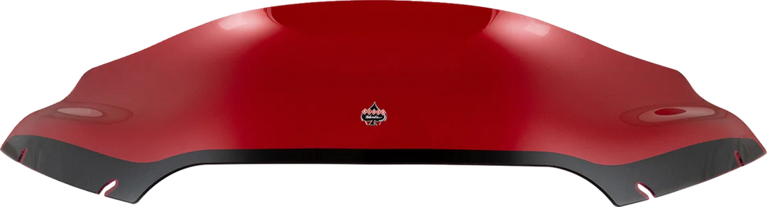 Klock Werks Kolor Flare™ Sport Windshield - 6" - Red - FLTR KWW-01-0663 - Side View