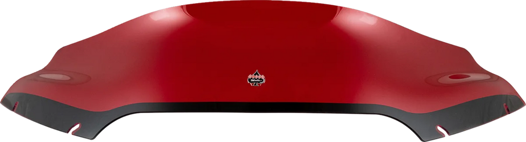Klock Werks Kolor Flare™ Sport Windshield - 6" - Red - FLTR KWW-01-0663 - Side View