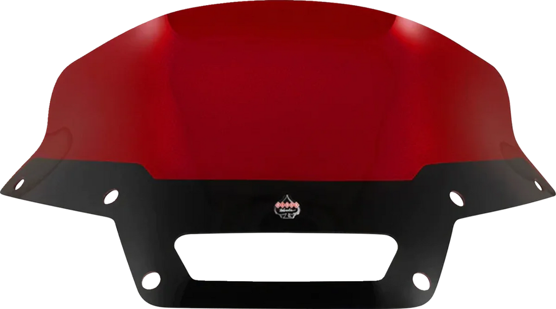 Klock Werks Kolor Flare™ Sport Windshield - 6" - Red - FXLRST KWW-02-0622 - Side View