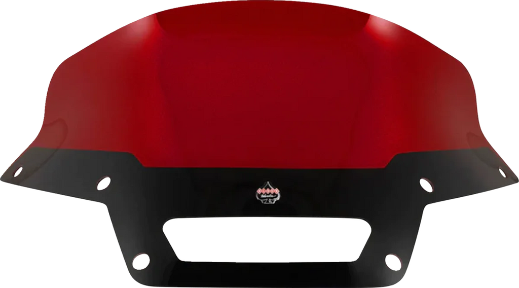 Klock Werks Kolor Flare™ Sport Windshield - 6" - Red - FXLRST KWW-02-0622 - Side View