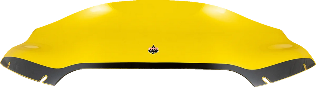 Klock Werks Kolor Flare™ Sport Windshield - 6" - Yellow - FLTR KWW-01-0662 - Side View