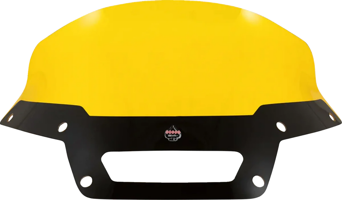 Klock Werks Kolor Flare™ Sport Windshield - 6" - Yellow - FXLRST KWW-02-0624 - Side View