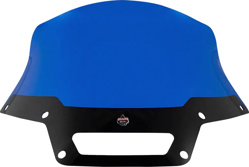 Klock Werks Kolor Flare™ Sport Windshield - 8" - Blue - FXLRST KWW-02-0633 - Side View