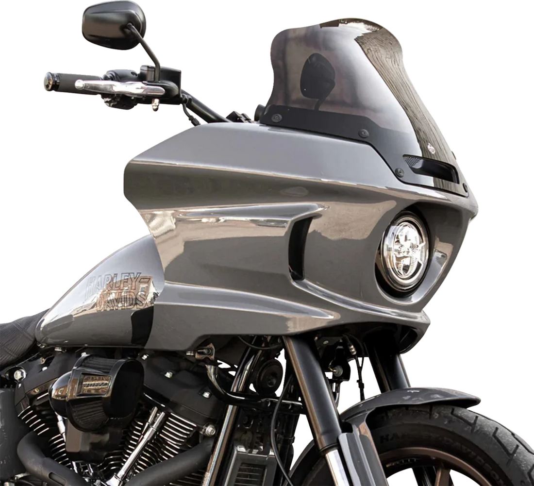 Klock Werks Kolor Flare™ Sport Windshield - 8" - Bronze - FXLRST KWW-02-0635 - Back View