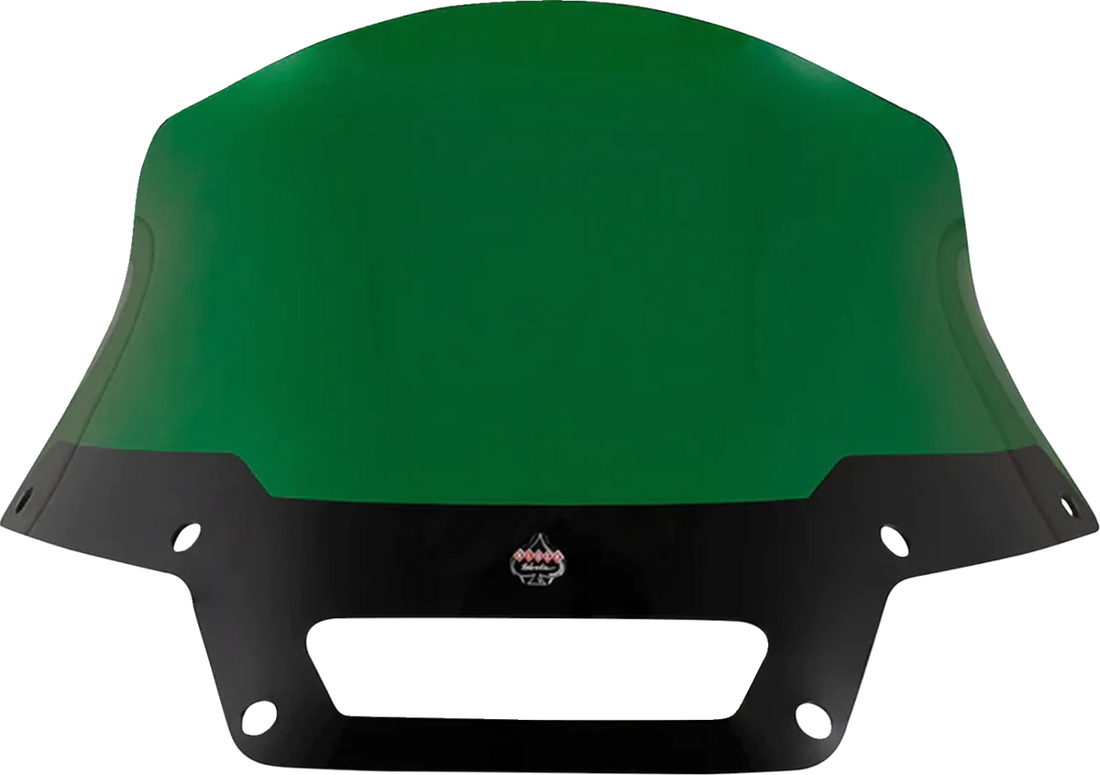 Klock Werks Kolor Flare™ Sport Windshield - 8" - Green - FXLRST KWW-02-0632 - Side View