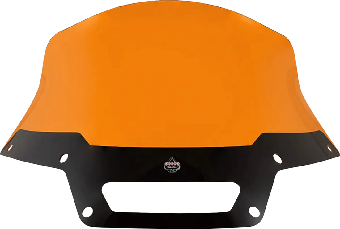 Klock Werks Kolor Flare™ Sport Windshield - 8" - Orange - FXLRST KWW-02-0630 - Side View